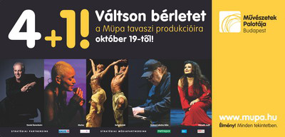 Müpa tavaszi bérlet kreatív
