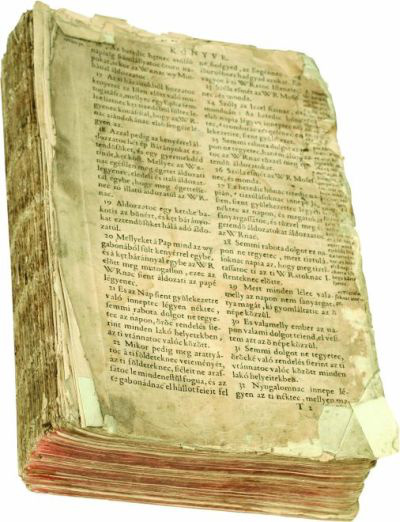 Vizsolyi Biblia (részlet)