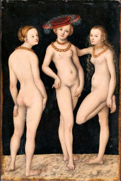 Id. Cranach: A három grácia