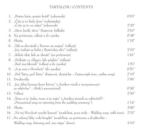 30 Pólyánhegyalja tracks