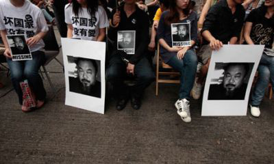 Ai WeiWei-ért tüntetők Hongkongban