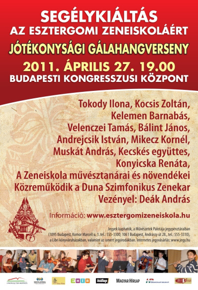 Segélykoncert az Esztergomi Zeneiskoláért