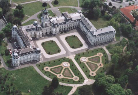 Festetics kastély (Keszthely) felülről
