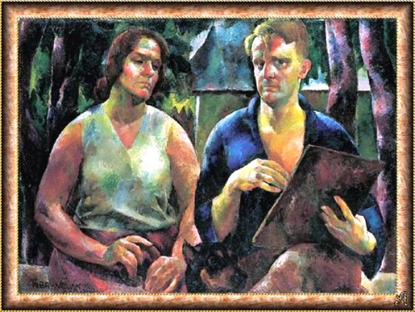 Aba-Novák Vilmos: A művész és felesége (Kettős arckép), 1925