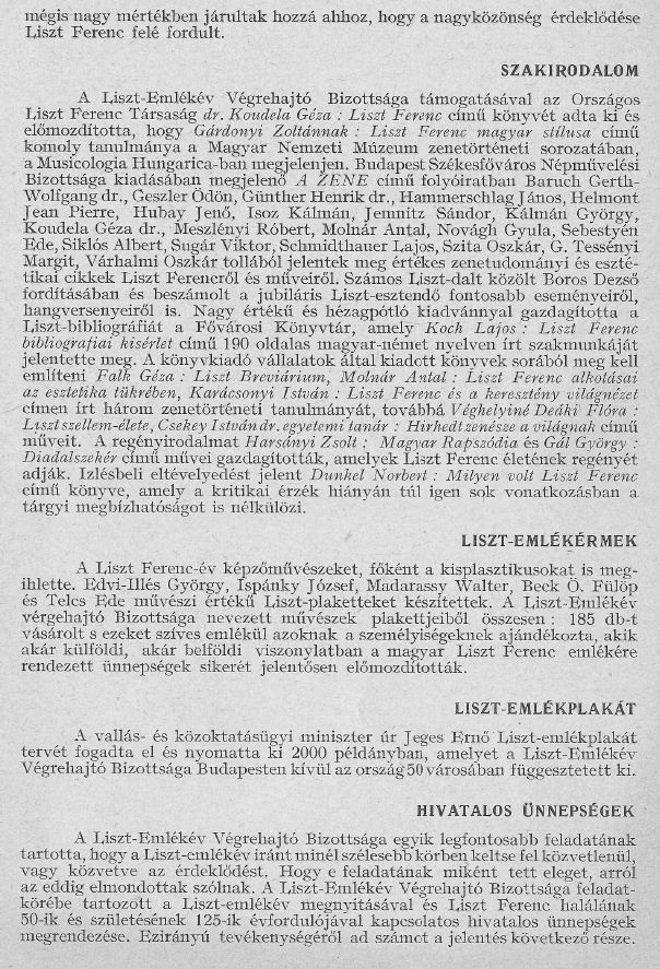 A Liszt év mérlege