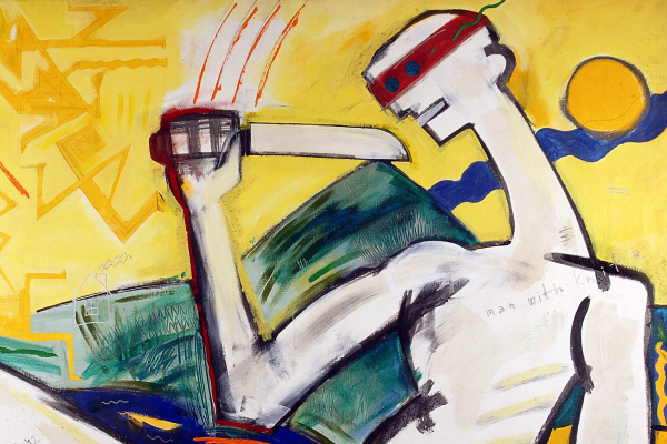 Wahorn András: Man with Knife (1997) - Godot Galéria