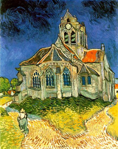 Auverse sur Oise-i templom - Vincent van Gogh