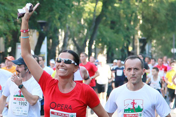 Miklósa Erika futás közben