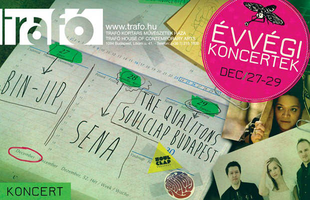 Trafó évvégi koncertek plakát