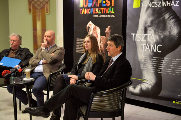 Mihályi Gábor, Juronics Tamás, Bozsik Yvette, Ertl Péter - Budapest Táncfesztivál sajtótájékoztatója - Nemzeti Táncszínház