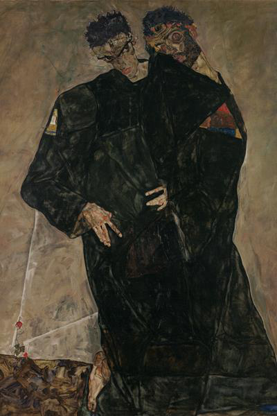 Egon Schiele: Remeték - részlet