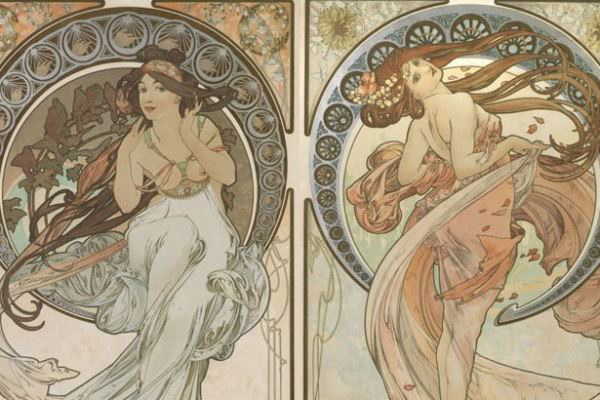 Mucha plakátjai - részlet
