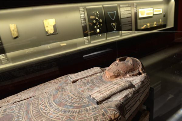 A Szépművészeti Múzeum újrarendezett egyiptomi állandó kiállításának részlete