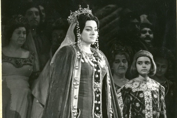 Komlóssy Erzsébet Gertrudis szerepében 1969-ben