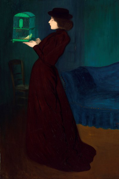 Rippl-Rónai József: Kalitkás nő, 1892