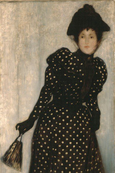 Rippl-Rónai József: Pöttyös ruhás nő, 1892
