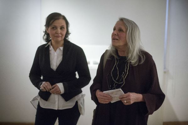 Sylvia Plachy beszél a Mai Manó Ház kiállításának megnyitóján