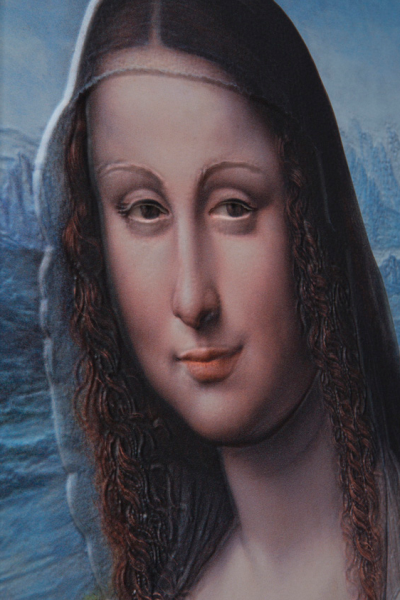 A 3D-s Mona Lisa egyik részlete