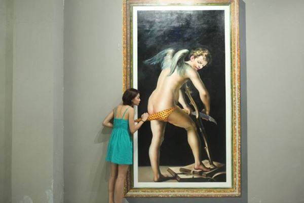 Látogatók az Art in Island múzeumban (Forrás: Art in Island Facebook)