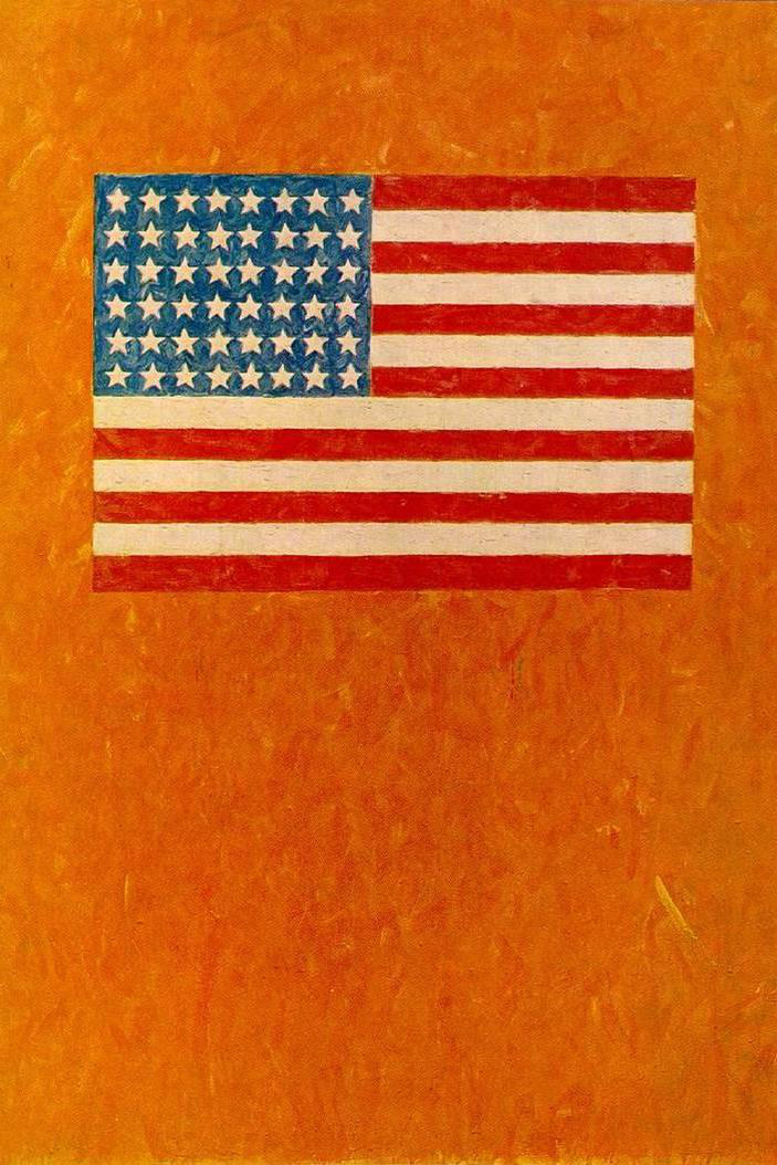 Jasper Jones: Flag on Orange Field, 1957