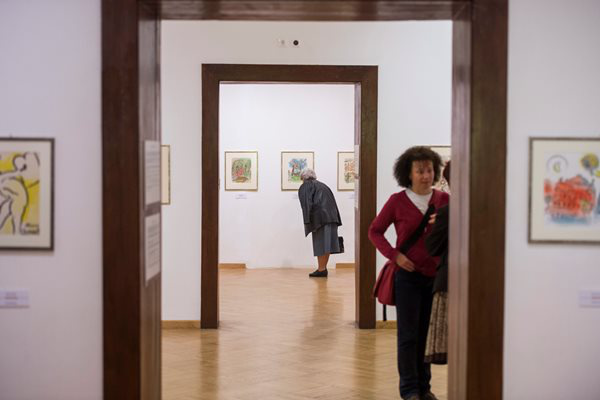 Chagall-kiállítás Pécsen (Fotó: Sóki Tamás, MTI)