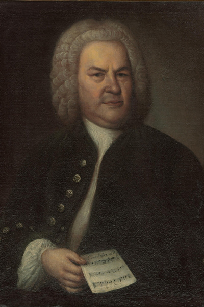 Elias Gottlob Haussmann: Johann Sebastian Bach, 1746 (Forrás: Wikipédia)