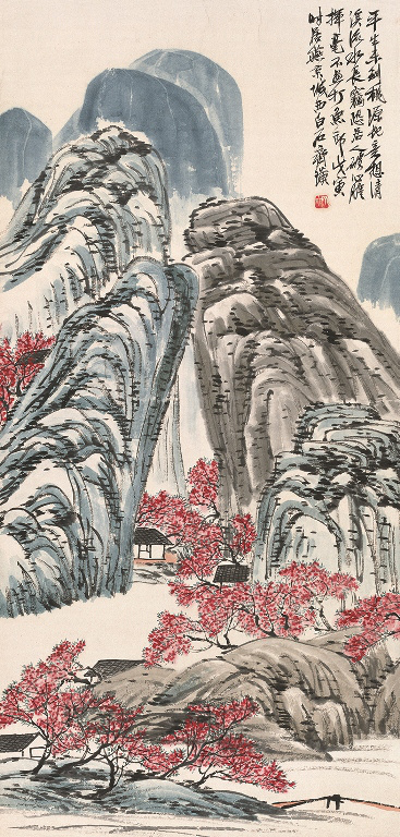 Qi Baishi: Őszibarackvirág-forrás, 1938 (Forrás MNG).jpg