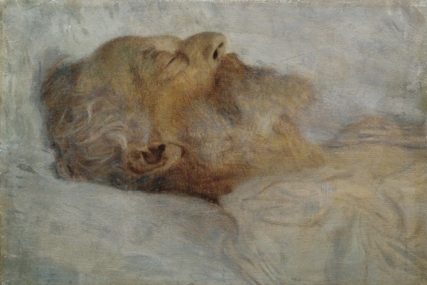 Klimt: Idős halott férfi az ágyban, 1899.
