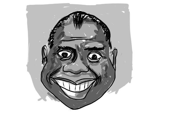 Louis Armstrong - Kerekes György rajza