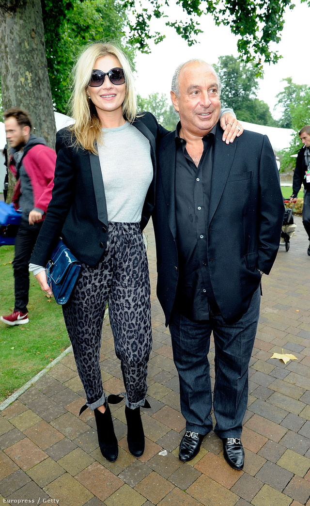 Kate Moss és Sir Phillip Green, többek közt a Topshop vezérigazgatója. Talán neki is elege lett abból, hogy lehúzzák a modellügynökségek?
