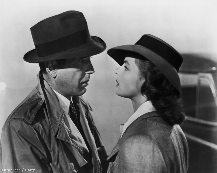 Humphrey Bogart és Ingrid Bergman a Casablancában