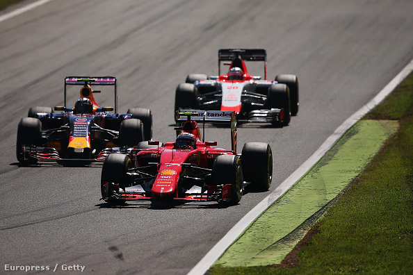 Ferrari, Red Bull, Marussia Monzában