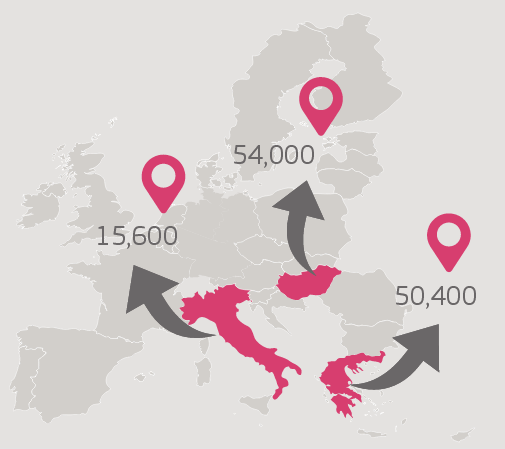 A szerdán bejelentett rendkívüli áthelyezési műveletben Magyarországról 54 ezer menedékkérőt helyeznének át az EU más országaiba.
