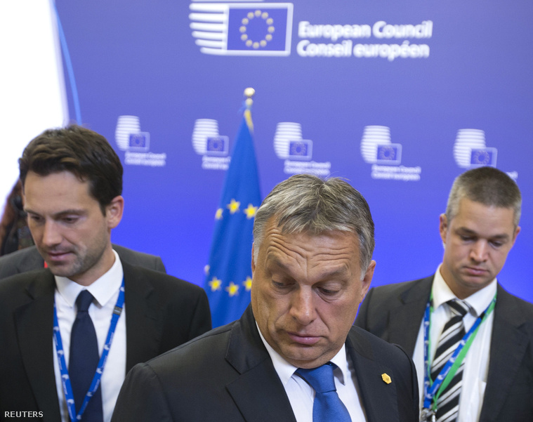 Orbán Viktor miniszterelnök a brüsszeli EU-csúcs után